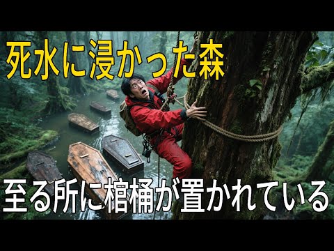 【クレイジージャーニー】何百年もの間、死体水に浸かった原生林。木の下には棺桶が無造作に置かれていた。怖くて逃げ出してしまう！