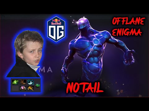 OG.Notail TI winner trying offlane Enigma EU pro dota 7.28b fullgame play