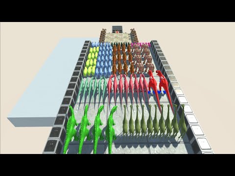 Colors Race To Get A Gold Pig #40 - Animal Revolt Battle Simulator