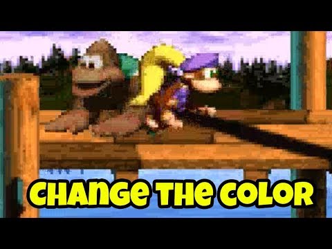 DKC3 | How to change the colors of Kiddy and Dixie