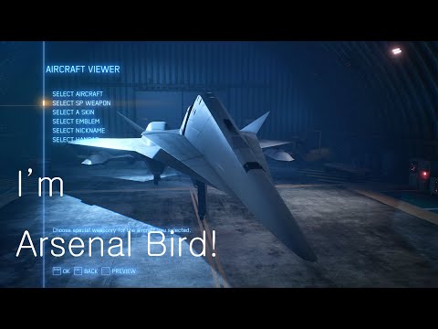 I'm Arsenal Bird! ace combat 7 4K UAV cheat play mission 16 Last Hope