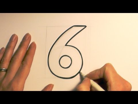 How To Draw A Cartoon Number 6 | Quick And Easy Bullet Journal Doodle Ideas | bujoTIGER (ZOOSHii)