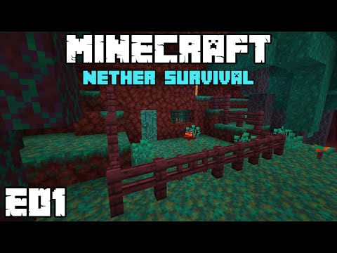 NETHER HOUSE! - Minecraft Nether Survival 1.16 - E01