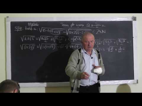 Lectia 1154 - Proprietatile radicalilor Radicali compusi Compararea a 2 numere reale - Tema Clasa 8