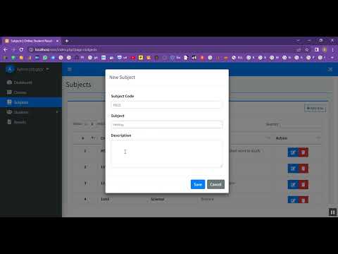 School Exam Rank Card Informations in PHP Application Projects