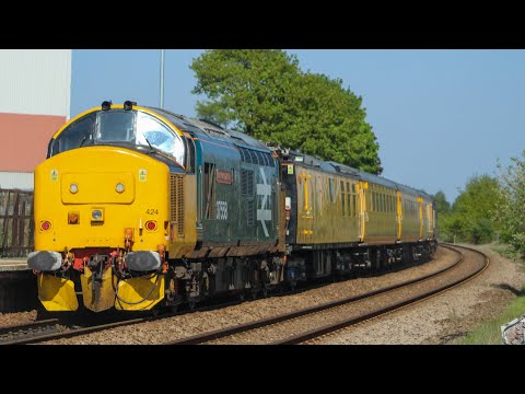 37423 & 37424 Passing Hykeham On A Test Train (07/05/20)