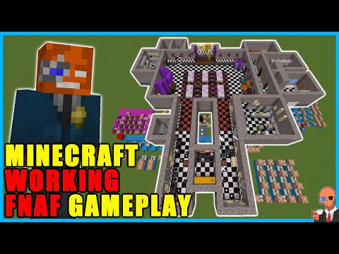I built a working FNAF 1 map in Minecraft (Build + Gameplay)