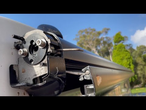 How to fix an electric awning that doesn't retract fully. A step by step instructional video.