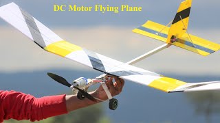 DIY DC motor Airplane - How to make a Airplane Usi