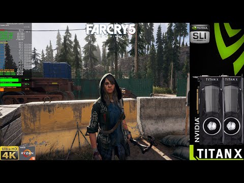 Far Cry 5 Ultra Settings 4K + HD Textures | TITAN XP SLI | Ryzen 9 3950X OC