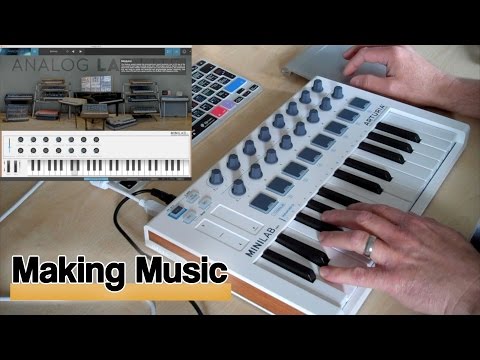 Immagine Arturia MiniLab MkII 25-Key MIDI Controller 2017 - Present - White - 6