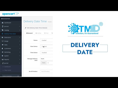 Opencart Delivery Date And Time Slot For Checkout