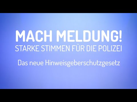 Whistleblowing in der Polizei: Das neue Hinweisgeberschutzgesetz
