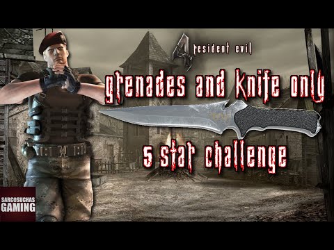 RE4 PS4 Mercenaries - Grenades & Knife Only Challenge