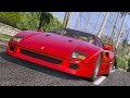 1987 Ferrari F40 1.1.2 for GTA 5 video 8