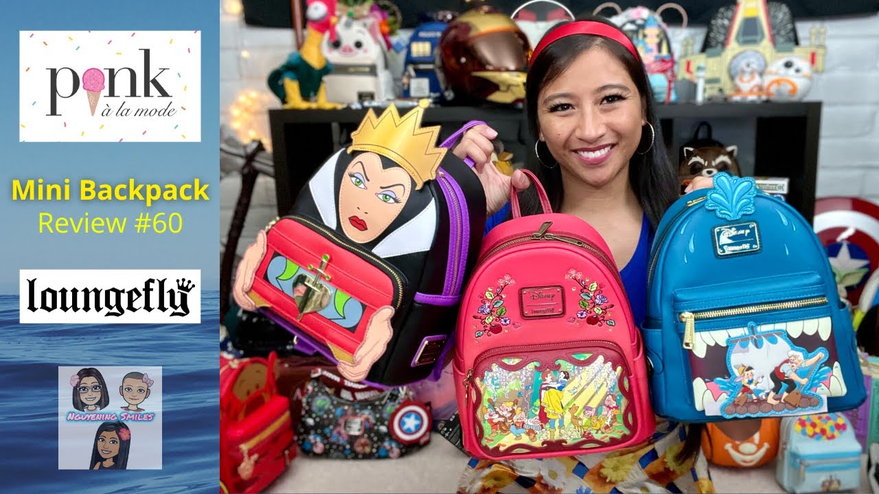 Pink A La Mode exclusives | Loungefly Mini Backpack review #60 | Nguyening Smiles