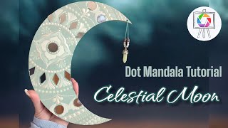 Dot Mandala Tutorial Celestial Moon Painting