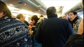 Caos en avión de Aerolineas Argentinas