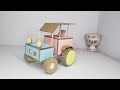 Diy Invention Making A Tractor At Home From Cardboard