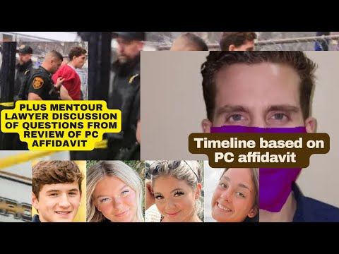 Kohberger Timeline: Lawyer breaks down the Idaho 4 Timeline based on PC Affidavit + discussion