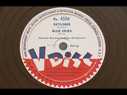 Charlie Barnet and his Orchestra 'Skyliner' 1945 78 rpm V Disc