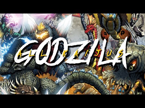 GODZILLA | All Kaijus/Monsters/Titans | Destroy All Monsters Theme - Moon Base Theme | Akira Ifukube