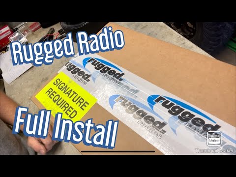 YouTube video about: Can am x3 rugged radio install?