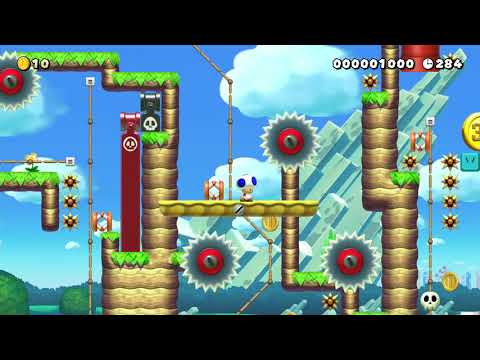 please do not press a button by unäD 🍄 Super Mario Maker 2 #aka