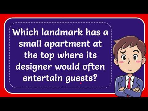 YouTube video about: Which landmark has a small apartment at the top?