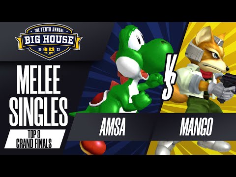aMSa vs Mang0 - GRAND FINALS: Melee Singles Top 8 - The Big House 10 | Yoshi vs Fox