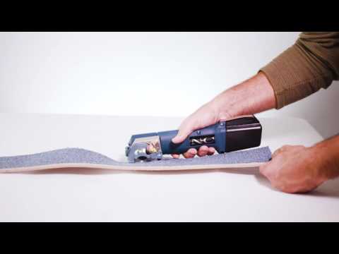Cordless carpet cutter, pad , leather, nomex NC360