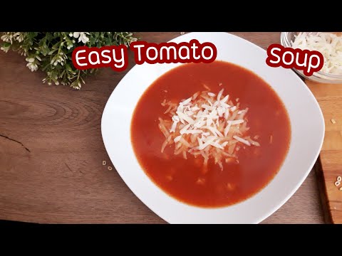 EP.82 Easy Hungarian Tomato soup with letters pasta./ IN Lunch Recipes