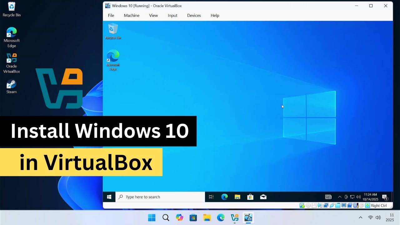 How to install Windows 10 in VirtualBox