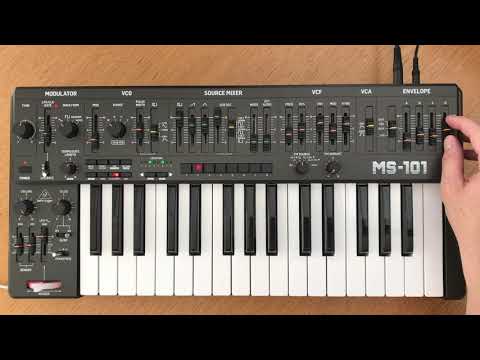 Behringer MS-101 sequencer jam