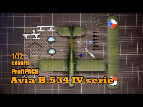 BUILDING A CZECHOSLOVAK Avia B.534.serie  1/72 ProfiPACK eduard part 01