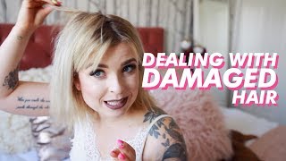 DEALING WITH MY DAMAGED BLEACHED HAIR