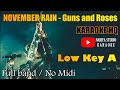 karaoke November Rain HQ Low Key A Guns and Roses