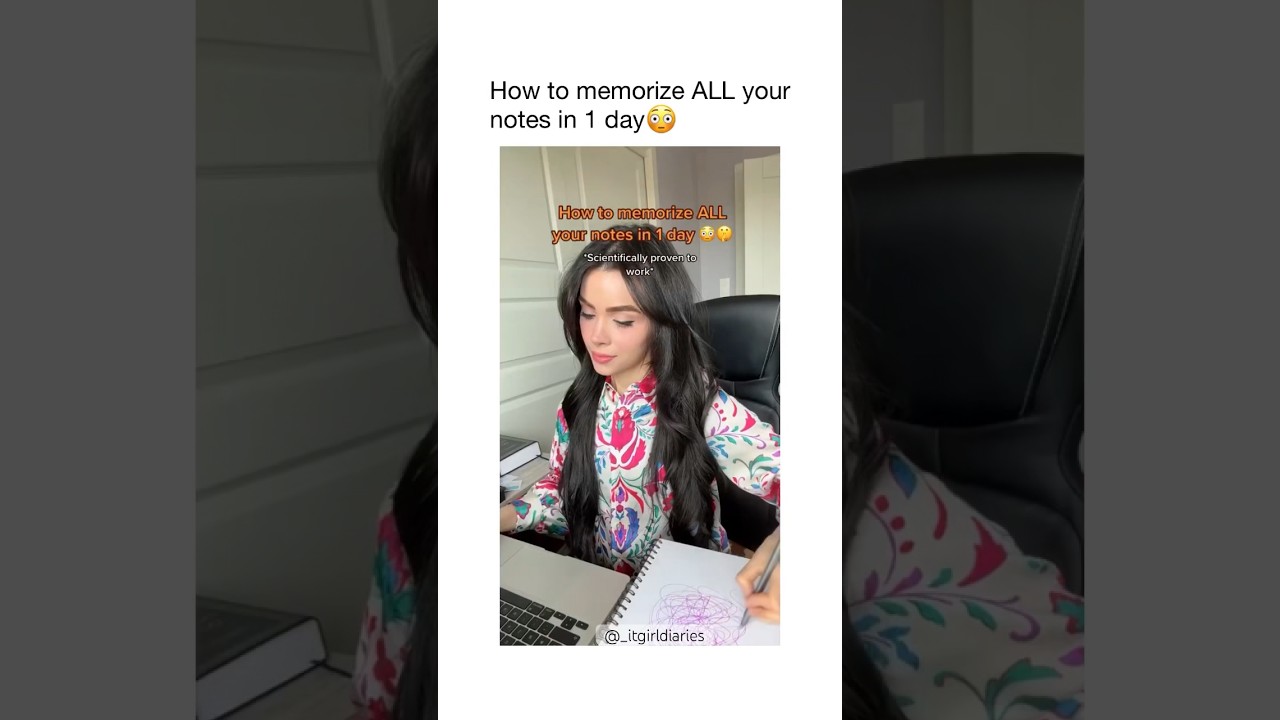 How to memorize all your notes in 1 day✨✨