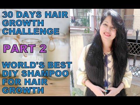 30 days hair growth challenge Part 2 | Best hair growth DIY shampoo | बाल लम्बे करने का घरेलु नुस्खा Video