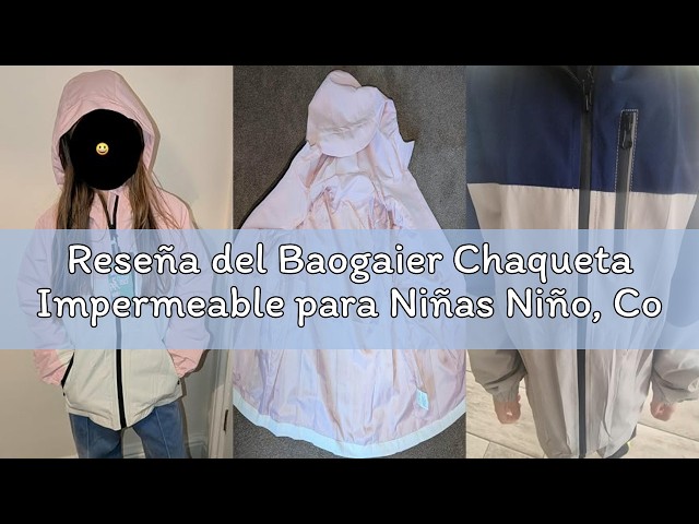 Vídeo relacionado con Baogaier Niños Chaqueta Invierno, Impermeable cortavientos Morado Sólido Brillante Niña Niños Abrigo Plumifero con Capucha y bolsillos, Ligero Deportiva Infantil Ropa 4-5 Años