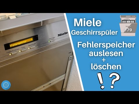 Read and delete Miele dishwasher error memory