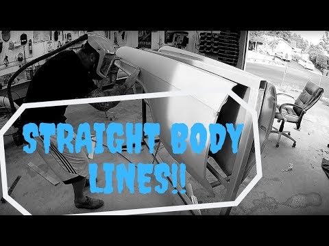 How I get Straight Body Lines on a 20 foot long Cadillac!