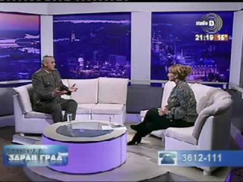TV Studio B BG zdrav grad pukovnik profesor dr Ranko Raičević 24.10.2016