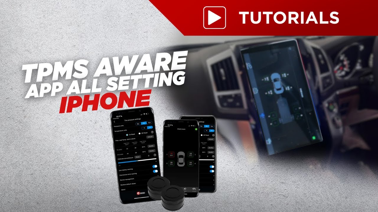 TPMS Aware app all setting Iphone