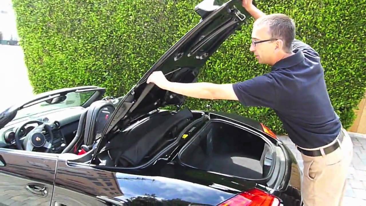 The Hottest Boxster EVER? 2011 Porsche Boxster Spyder In Detail With Top Demonstration