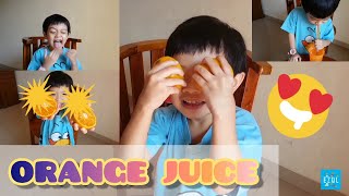 Pretend Play Make Orange Juice | Yuk Buat Jus Jeruk