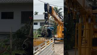 Loading with crain #trending #constructionequipment #heavyequipment