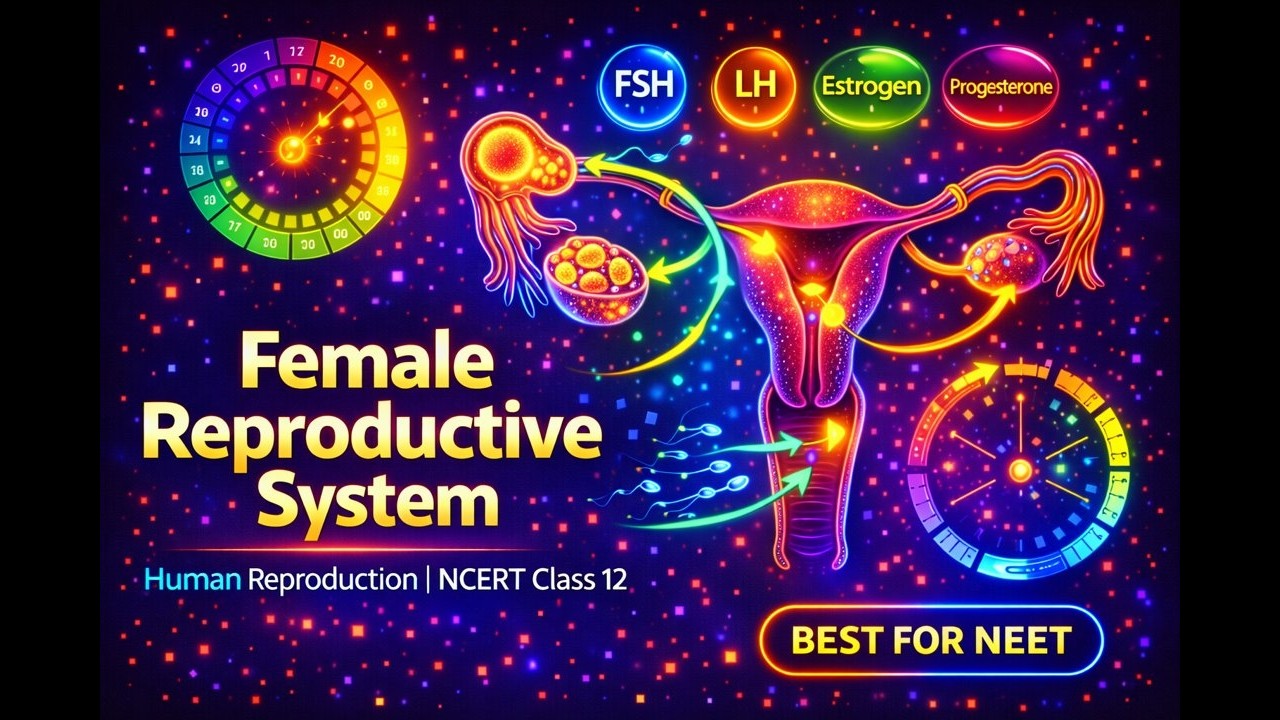CBSE Class 12 Biology, Human Reproduction – 2, Female Reproductive System
