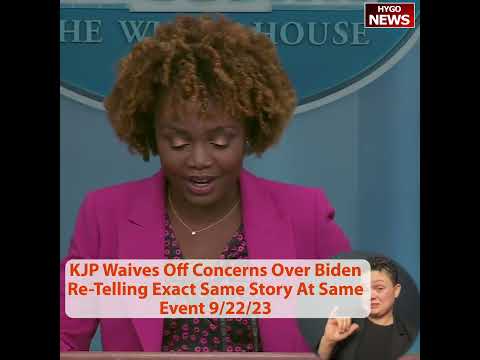 KJP Waives Off Concerns Over Biden Re-Telling Exact Same Story At Same Event
