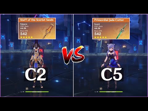 Cyno C2 vs Keqing C5 Aggravate